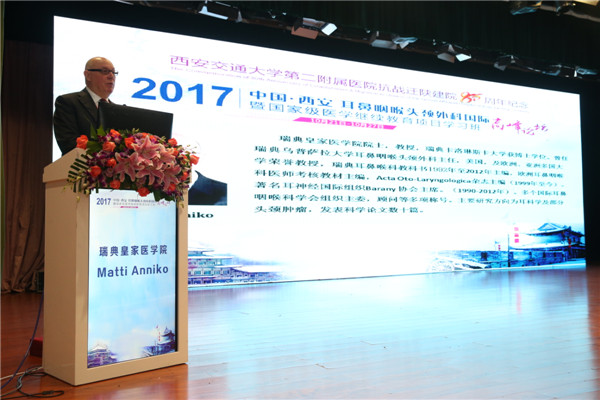 瑞典皇家医学院院士、Acta Otolaryngologica杂志主编Matti.Anniko教授授课.JPG 瑞典皇家医学院院士、Acta Otolaryngologica杂志主编Matti.Anniko教授授课.JPG